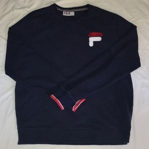 Navy blue Fila crew neck